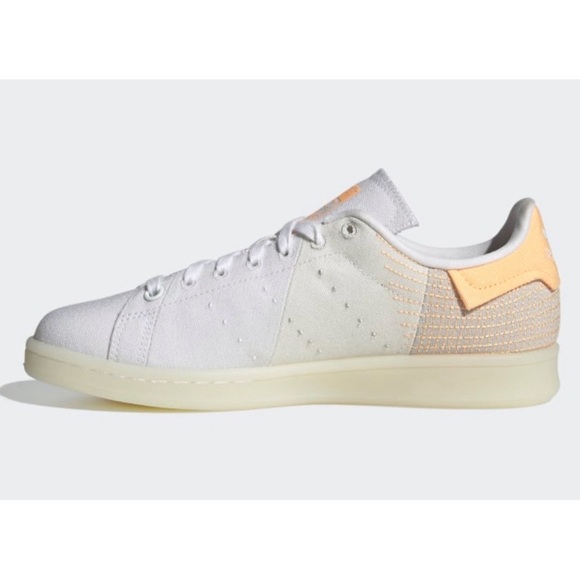Adidas Stan Smith PrimeBlue Cyrstle White/ Acid Orange NIB SZ 9 - Picture 6 of 14